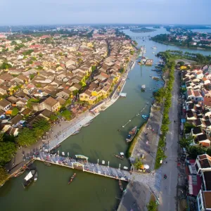 Hoi An ancient town from highview Hoi An ancient town from highview
