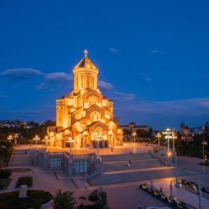 Holy Trinity Cathedral Tsminda Sameba in Tbilisi, Georgia