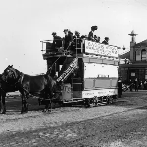 Hulton Archive Poster Print Collection: Horse-drawn Trams (Horsecars)