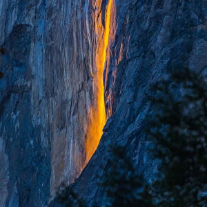 Horsetail Falls in Yosemite National Park, Yosemite, California, United States
