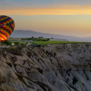 Hot Air Balloons Over Cappadocia Landscape Print Hot Air Balloons Over Cappadocia Landscape Print