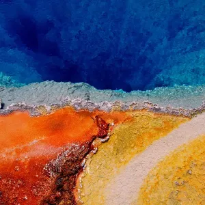 Yellowstone Hot Springs Microbial Print Yellowstone Hot Springs Microbial Print