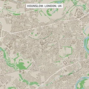 Hounslow London UK City Street Map
