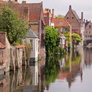 Bruges Canal Houses Print Bruges Canal Houses Print