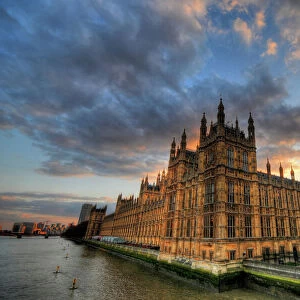 Houses of Parliament at sunset