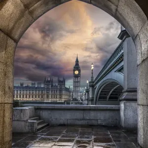 Houses of Parliament from Westminster Bridge in London, UK Houses of Parliament from Westminster Bridge in London, UK
