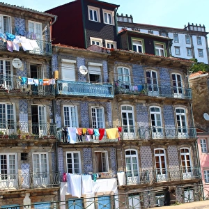 Houses in the Ribeira district of Porto
