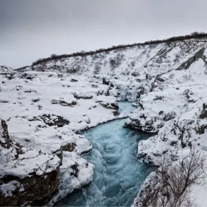 Hraunfossar Waterfall, Iceland