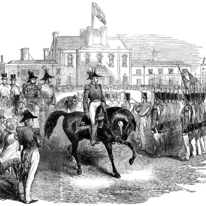HRH Prince Albert Inspects the Artillery Company Print (1852) HRH Prince Albert Inspects the Artillery Company Print (1852)