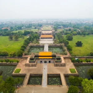 Hue Imperial Royal Palace from drone. Hue, Vietnam Hue Imperial Royal Palace from drone. Hue, Vietnam