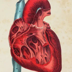 Human heart illustration Human heart illustration