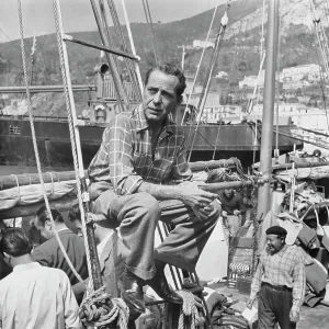 Humphrey Bogart On A Film Set Humphrey Bogart On A Film Set