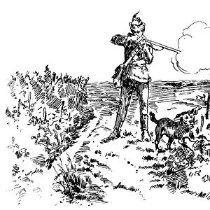 Hunting with Dog and Gun