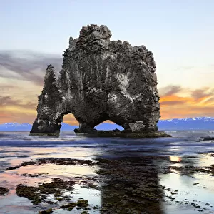 Incredible Rock Formations Framed Print Collection: Hvítserkur, Iceland