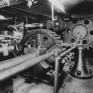 Hydraulic Machinery Print circa 1895: Tower Bridge Shafting