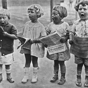 Hymn Practice Print, circa 1925 Hymn Practice Print, circa 1925