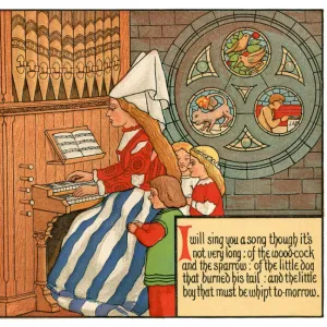 I Will Sing You a Song Though Its Not Very Long - Victorian nursery rhyme illustration