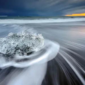 Iceberg on a beach Iceberg on a beach