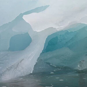 Iceberg, detail, Spitsbergen Island, Svalbard Archipelago, Svalbard and Jan Mayen, Norway
