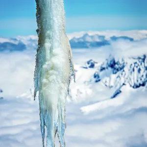 Icicle above clouds Icicle above clouds