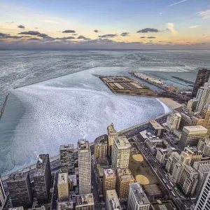 Icy Lake Michigan Print Icy Lake Michigan Print