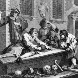 Idle Prentice at Play in the Church-Yard, by William Hogarth Idle Prentice at Play in the Church-Yard, by William Hogarth