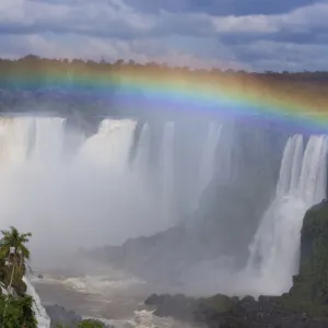 Iguazu falls and rainbow, Argentina