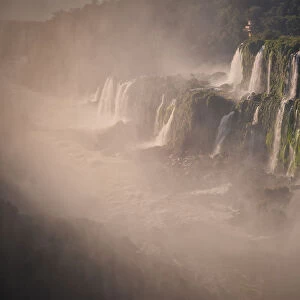 Part of The Iguazu Falls seen from the Argentinian National Park, Misiones, Argentina