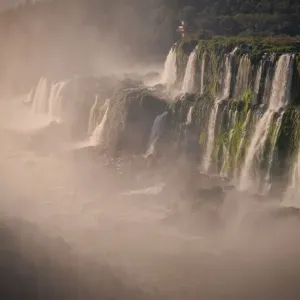 Part of The Iguazu Falls seen from the Argentinian National Park, Misiones, Argentina