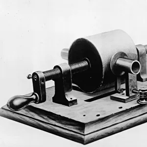 Illustrated Model Of Edisons Original Phonograph