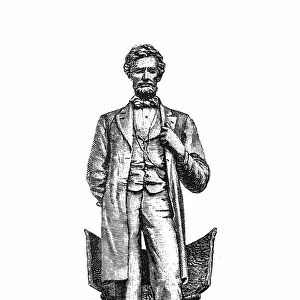 Illustration of Abraham Lincoln Standing, 1864