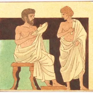 Alexander the Great being taught by Aristotle Print Alexander the Great being taught by Aristotle Print