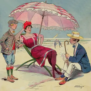 Illustration of a Bathing Beauty by Samuel D. Ehrhart Illustration of a Bathing Beauty by Samuel D. Ehrhart