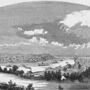 Illustration Of Cincinnati, Ohio Illustration Of Cincinnati, Ohio