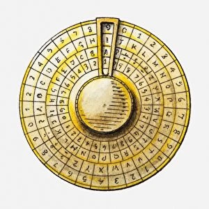 Illustration of cipher disc