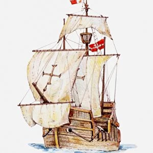Illustration of Crusader ship