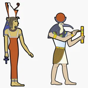 Illustration of Egyptian gods Illustration of Egyptian gods