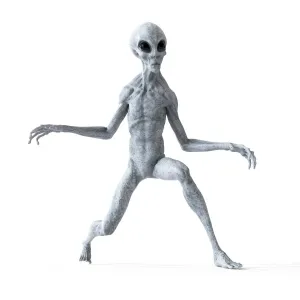 Humanoid Alien Print Humanoid Alien Print