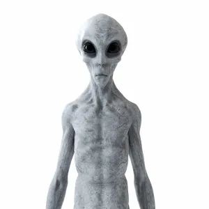 Illustration of a humanoid alien Illustration of a humanoid alien