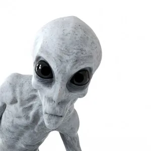 Illustration of a humanoid alien Illustration of a humanoid alien