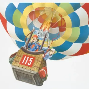Hot-Air Balloon Ascent Print Hot-Air Balloon Ascent Print