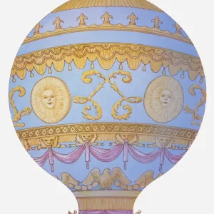 Montgolfier Brothers Hot-Air Balloon Print Montgolfier Brothers Hot-Air Balloon Print