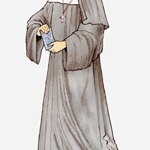 Illustration of a nun
