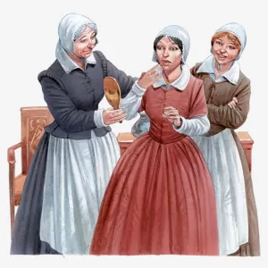 Raffigurazione di Pocahontas vestita con abito inglese e cappello. Raffigurazione di Pocahontas vestita con abito inglese e cappello.
