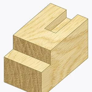 Illustration of rebate or joint in wood