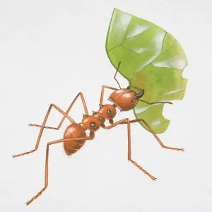 Red Leafcutter Ant Print
