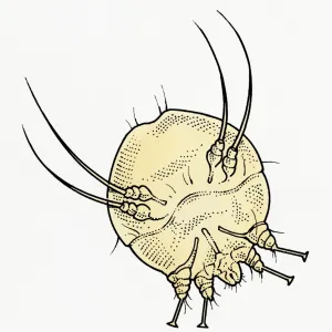 Illustration of Scabies Mite (Sarcoptes scabiei )