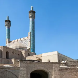Imam mosque minarets, Isfahan, Iran Imam mosque minarets, Isfahan, Iran