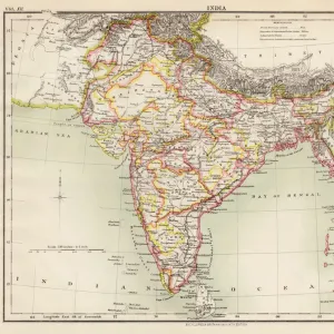 India map 1881