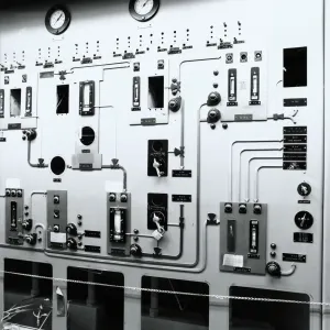 industrial chemistry process panel detail (old and not in use)